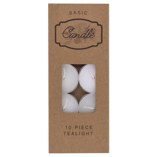 Unscented White Tealight Candle 10 Pack