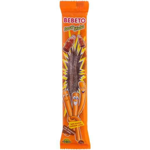Bebeto Sour Sticks Cola Flavoured Soft Candy 35g 