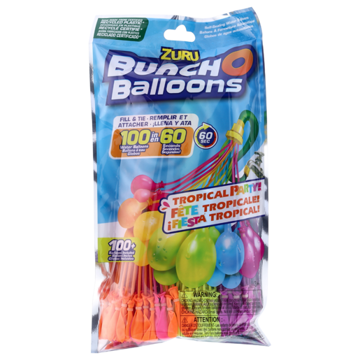 Bunch O Balloons Tropical Balloons 100 Pack