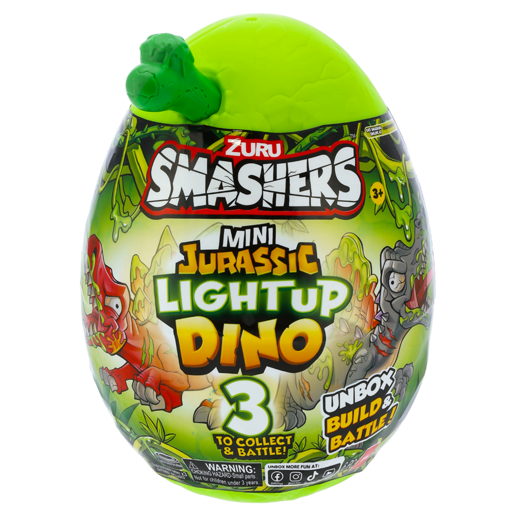 Smashers Mini Jurassic Light Up Dino (Type May Vary)