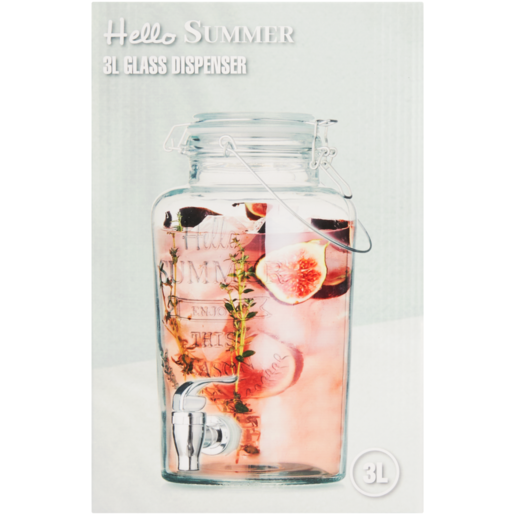 Hello Summer Glass Dispenser 3L