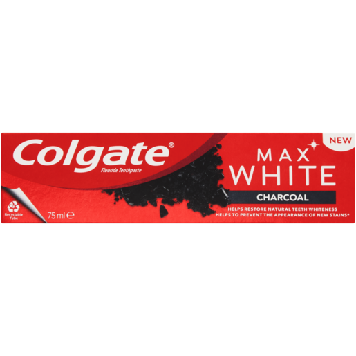 Colgate Max White Charcoal Fluoride Toothpaste 75ml