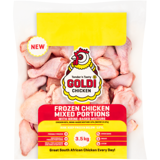 Goldi Chicken Frozen Chicken Mixed Portions 3.5kg