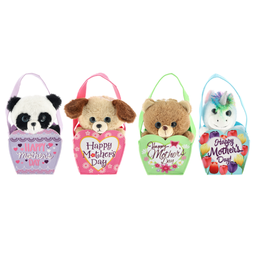 Mother In Bag Plush Animals 23cm (Type May Vary)