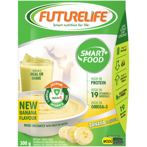 FUTURELIFE Smart Food Banana Flavour Instant Cereal Meal 300g 
