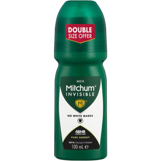 Mitchum MEN Pure Energy Invisible Antiperspirant & Deodorant Roll-On 100ml
