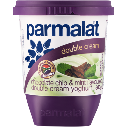 Parmalat Chocolate Chip & Mint Flavoured Double Cream Yoghurt 500g