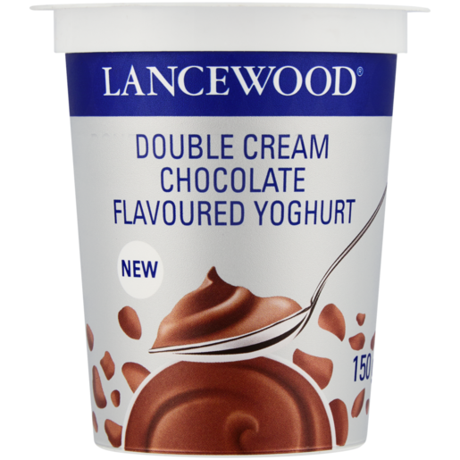 LANCEWOOD Chocolate Flavoured Double Cream Yoghurt 150g