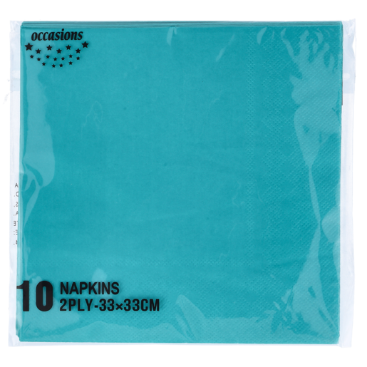 Occasions Jade Solid Paper Napkins 10 Piece