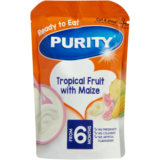PURITY From 6 Months Tropical Fruit with Maize 100g 