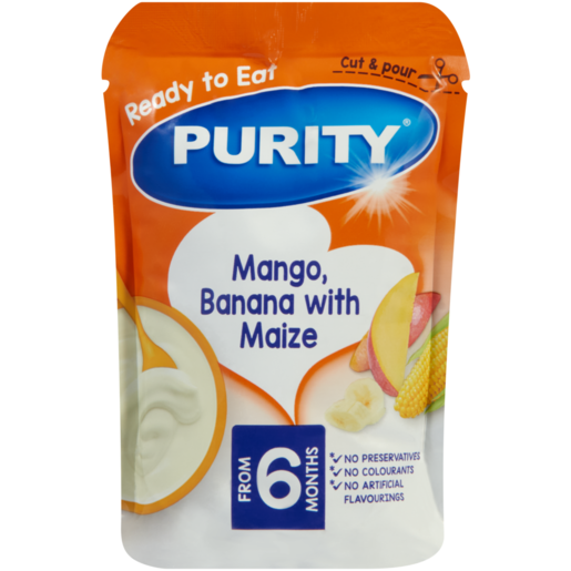 PURITY From 6 Months Mango, Banana with Maize 100g 