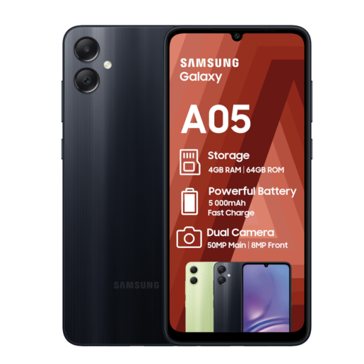 SAMSUNG Galaxy A05 Black Mobile Handset