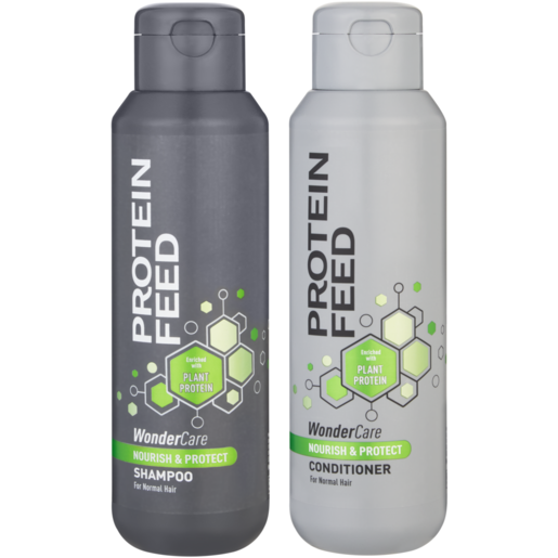 Protein Feed WonderCare Nourish & Protect Shampoo & Conditioner 2 x 500ml 
