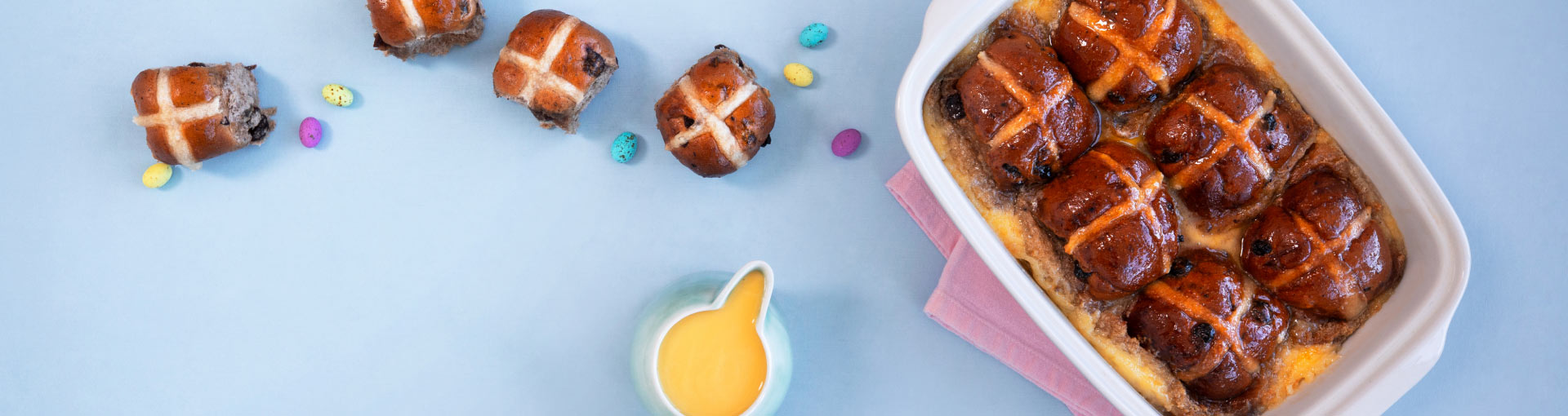 Hot Cross Bun and Butter Pudding by Chef Zanele