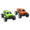 Green & Orange Grandex Ford F150 SVT Raptor Collectable Car Set 2 Piece
