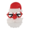 Santa's Choice Christmas Glasses With Hat & Beard Accessory