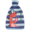 Hot Water Bottle With Blue Fleece Dino Stripe Cover 2L