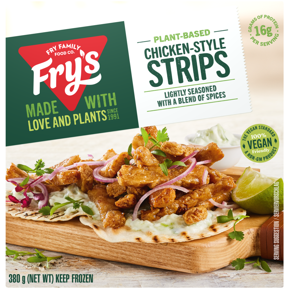 Frys Plant Based Chicken Style Strips 380g | Frozen Vegetarian ...