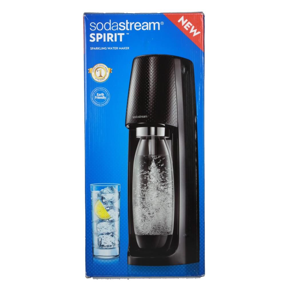 Sodastream Spirit Black Sparkling Water Maker, Food Mixers & Processors, Food Preparation Appliances, Appliances, Household