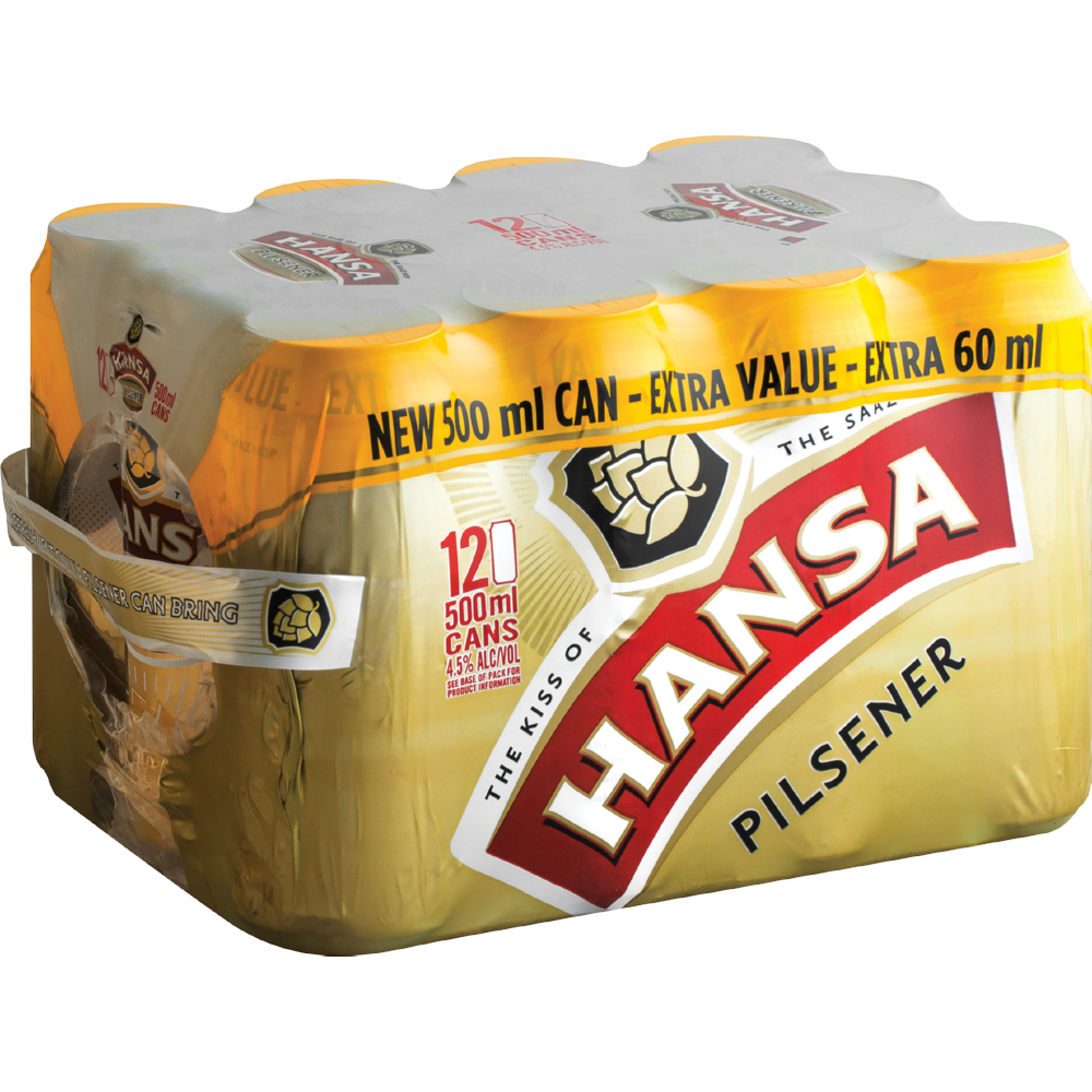 Hansa Pilsener Beer Cans 12 x 500ml | Beer | Beer & Cider | Drinks ...