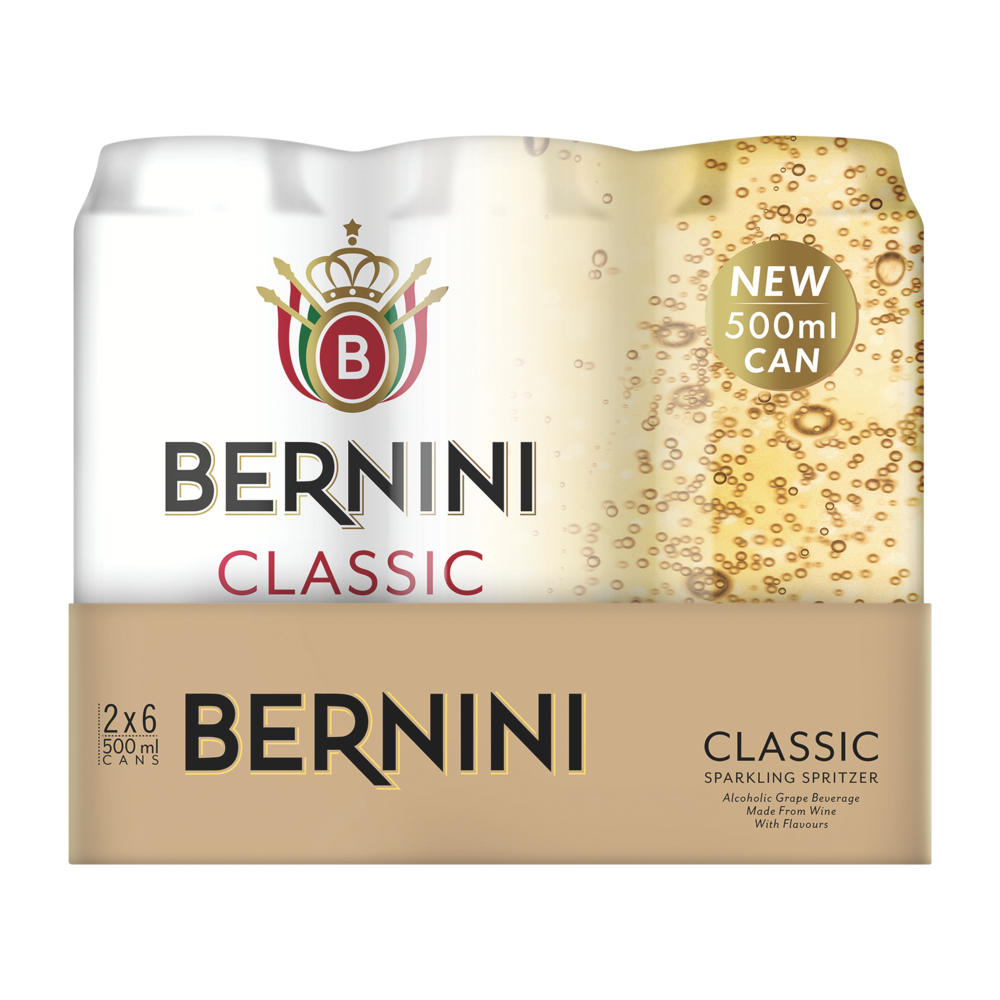 Bernini Classic Sparkling Spritzer Cans 12 x 500ml | Spirit Premixes ...