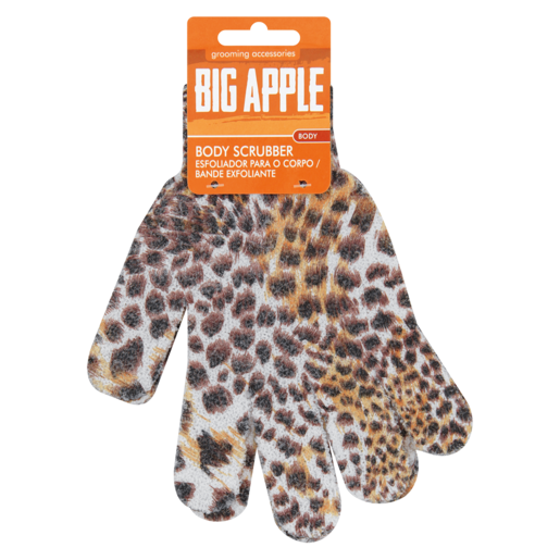 Big Apple Animal Print Body Scrubber 2 Piece (Assorted Item - Supplied At Random)