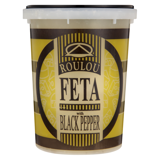 Roulou Feta Cheese Flavoured With Black Pepper 400g