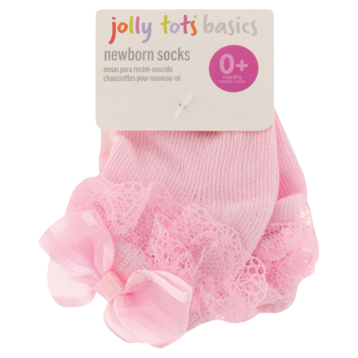 Jolly Tots Basics Newborn Socks 0-6 Months